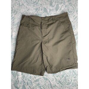 Mens North‎ Face Utility Performance Shorts Fishing Hiking Brown Nylon Size 32